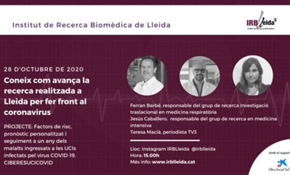 Ferran Barbé participa en una entrevista virtual para dar a conocer los avances del CIBERESUCICOVID Ferran Barbé participa en una entrevista virtual para dar a conocer los avances del CIBERESUCICOVID