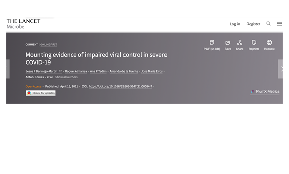 Comentario en The Lancet MIcrobe Comentario en The Lancet MIcrobe