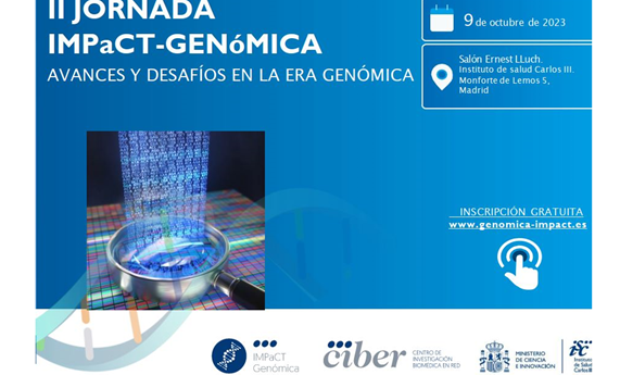 Abiertas las inscripciones 'online' a la Jornada IMPaCT-GENóMICA del próximo 9 de octubre Abiertas las inscripciones 'online' a la Jornada IMPaCT-GENóMICA del próximo 9 de octubre