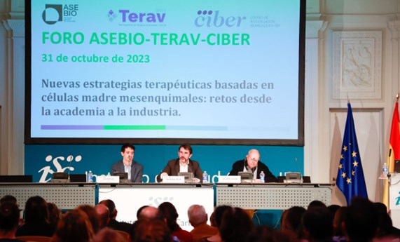 La segunda edición del Foro AseBio-TERAV-CIBER conecta la investigación académica y las capacidades industriales del sector biotecnológico en España en terapias avanzadas La segunda edición del Foro AseBio-TERAV-CIBER conecta la investigación académica y las capacidades industriales del sector biotecnológico en España en terapias avanzadas