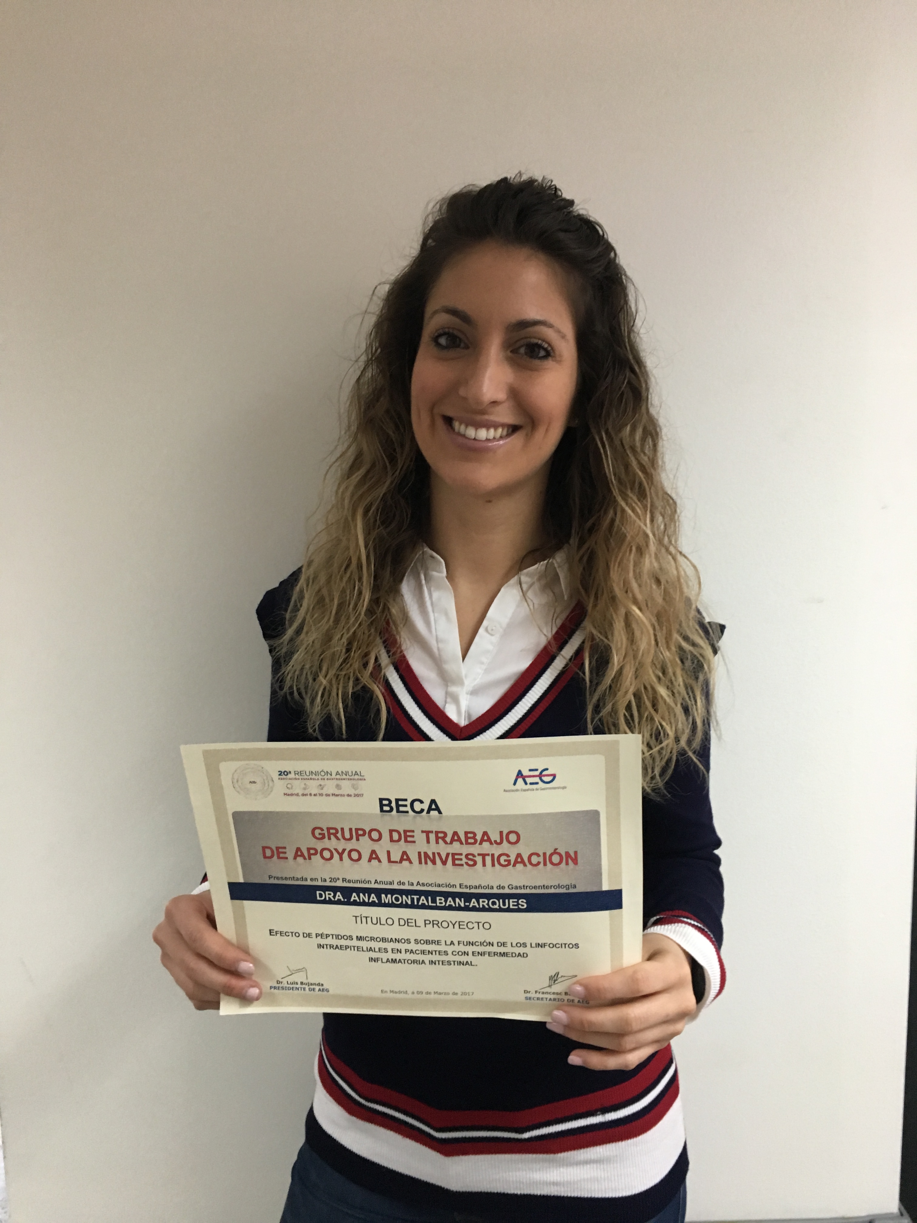 El CIBEREHD recibe dos becas en la XX Reunión Anual de la Asociación Española de Gastroenterología